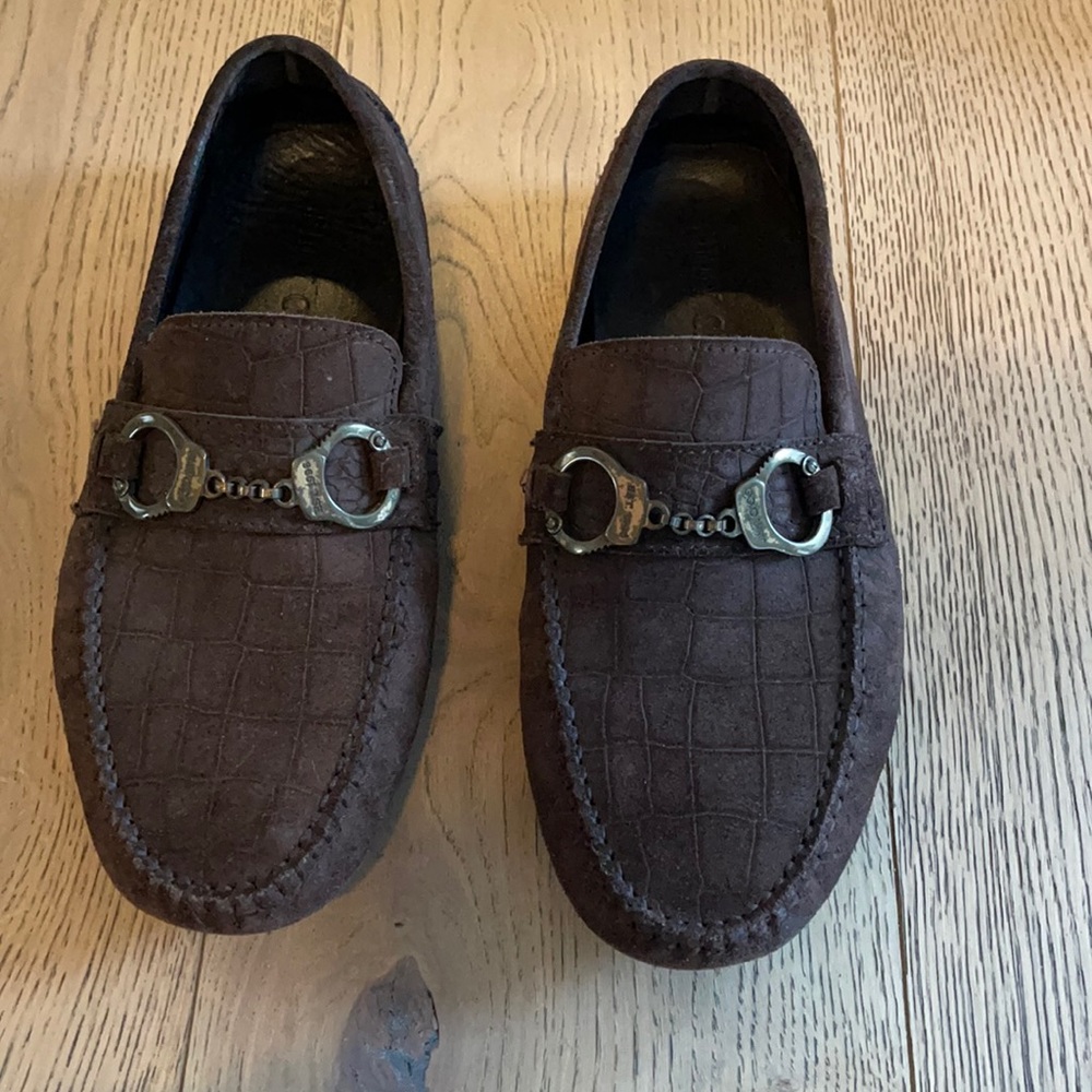 Suede Jimmy Choo loafers